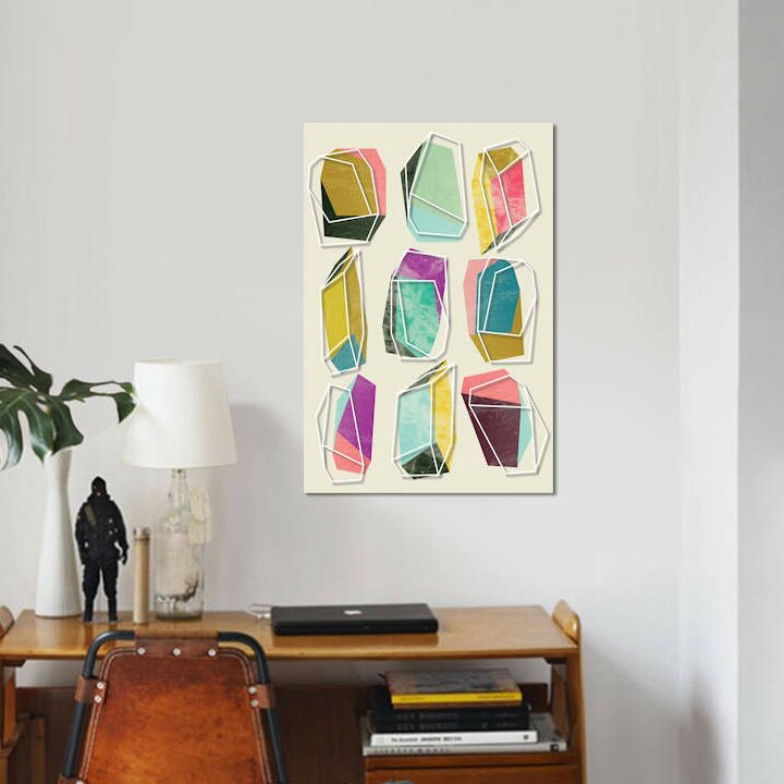 East Urban Home Colors And Crystals By Susana Paz Wrapped Canvas